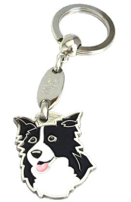 BORDER COLLIE <br> (keyring, without engraving)